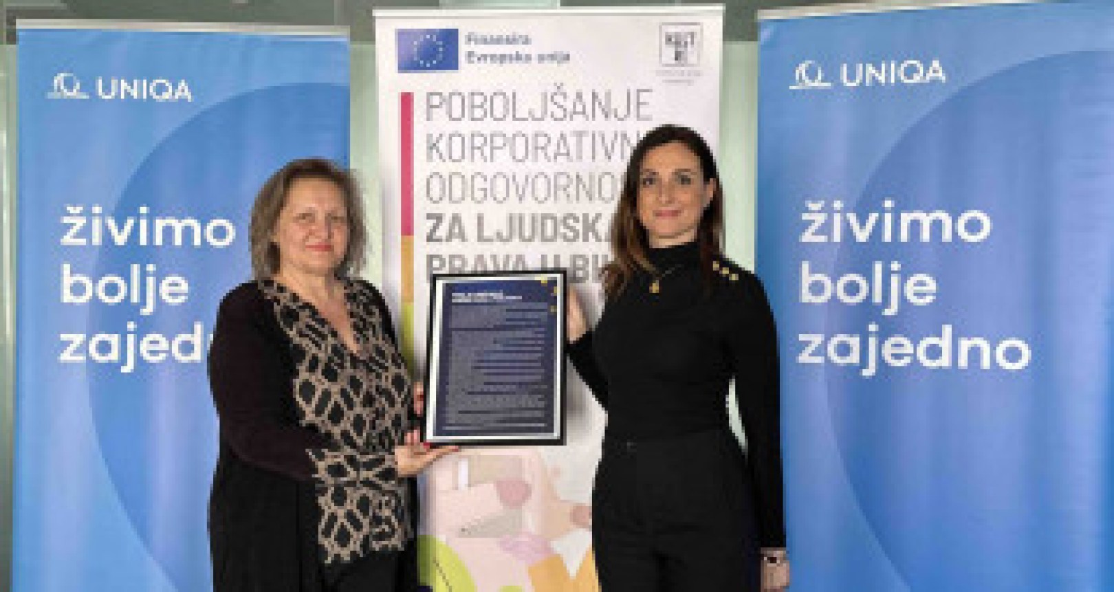 UNIQA osiguranje potpisalo Povelju o poštivanju ljudskih prava u poslovanju